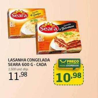 Cooper Lasanha congelada seara oferta