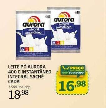 Cooper Leite pó aurora instantâneo integral oferta