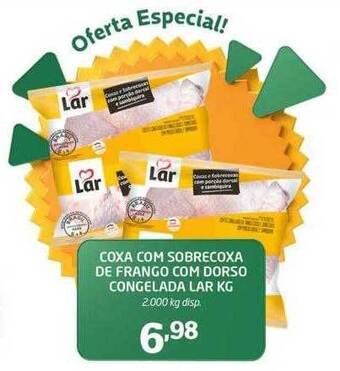 Cooper Coxa com sobrecoxa de frango com dorso congelada lar kg oferta