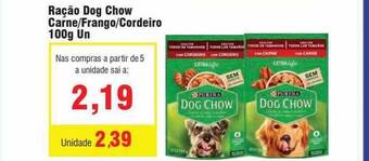 Spani Atacadista Ração dog chow carne frango cordeiro oferta