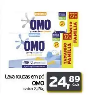 Cometa Supermercados Lava roupas em po Omo 2.2kg oferta