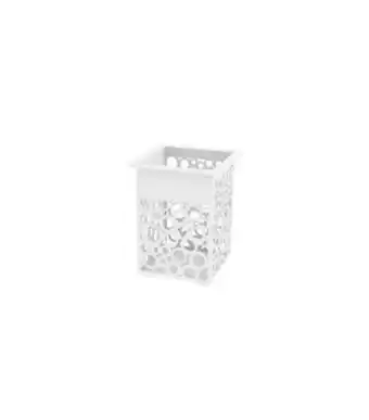 Porta-canetas facilita plástico transparente new plastic 450ml 8x8x10cm 1907