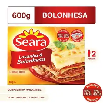 Supermercado Taquaral Lasanha bolonhesa seara 600g oferta