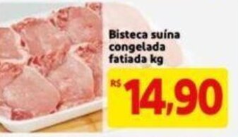 Extra Supermercado Bisteca Suina congelada fatiada 1kg oferta