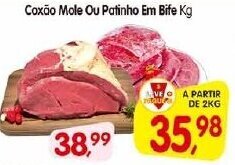 Cercadão Coxao Mole ou Patinho Em Bife 1kg oferta