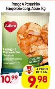 Cercadão Frango a Passarinho Temperado cong. Adoro 1kg oferta