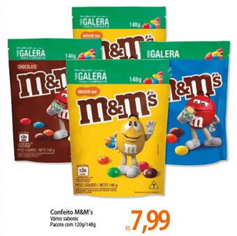Confeito M&M's 120g/148g