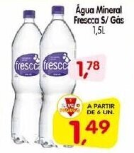 Cercadão Agua Mineral Frescca s/ gas 1.5L oferta