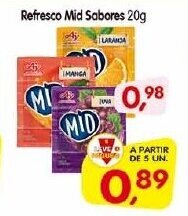 Cercadão Refresco Mid Sabores 20g oferta