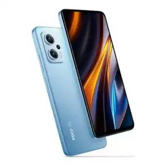 Carrefour Celular smatfone poco x4 gt azul versão global 5g octa core 128gb 8gb tela 6,6 144hz usb c nfc wifi 5ghz bateria 5080mah oferta