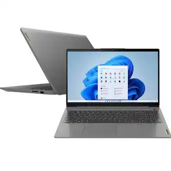 Carrefour Notebook lenovo ideapad 3i 15.6 i5 8gb 256 ssd w11h 82md0007br cinza oferta