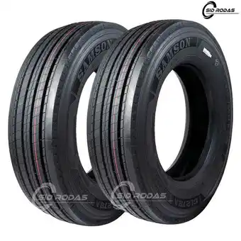 Carrefour Kit 2 pneus samsom aro 215/75r17,5 16 lonas 135/133j gl278a oferta