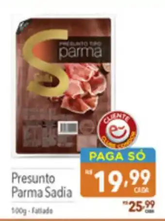 Supermercados Condor Presunto Parma Sadia 100g oferta
