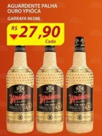 Assaí Atacadista Aguardente Palha ouro Ypioca 965ml oferta