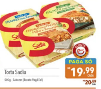 Supermercados Condor Torta Sadia 500g oferta