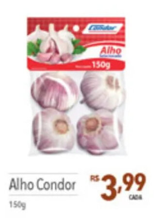 Supermercados Condor Alho Condor 150g oferta
