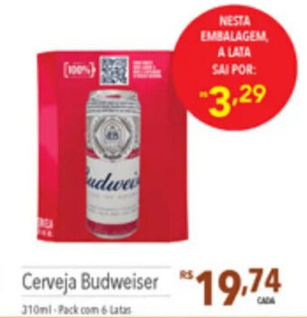 Supermercados Condor Cerveja Budweiser 310ml oferta