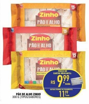 Pão de alho zinho 300g