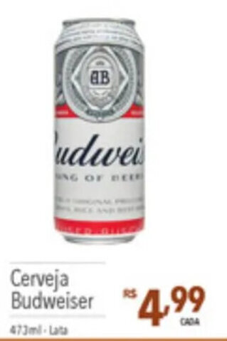Supermercados Condor Cerveja Budweiser 473ml oferta