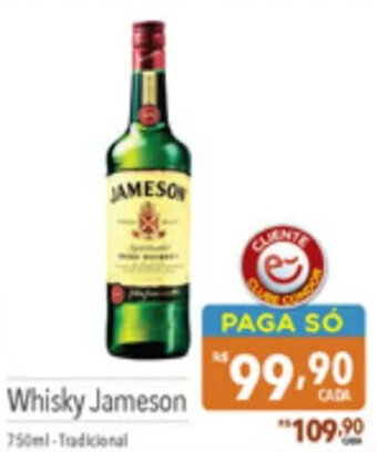 Supermercados Condor Whisky Jameson 750ml oferta