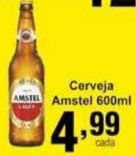 Rossi Supermercado Cerveja Amstel 600ml oferta