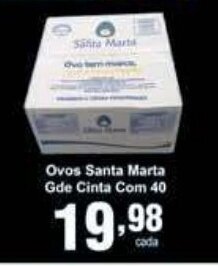 Rossi Supermercado Ovos Santa Marta Gde Cinta com 40 oferta