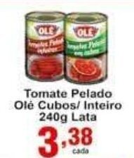 Rossi Supermercado Tomate Pelado Ole Cubos/ Inteiro 240g lata oferta