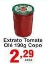 Rossi Supermercado Extrato Tomate Ole 190g Copo oferta
