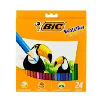 Supermercados Pague Menos Lápis de cor bic evolution com 24 unidades oferta