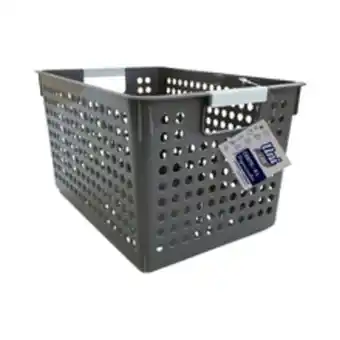 Cesto organizador unilar retangular cinza 4l