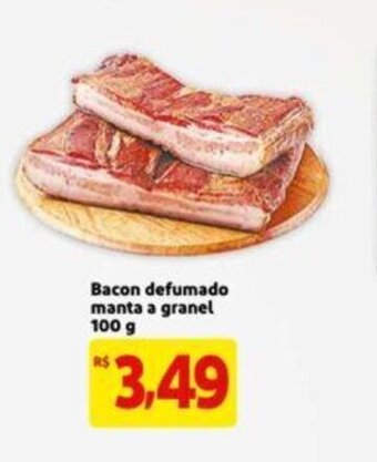 Extra Supermercado Bacon defumado manta a granel 100g oferta