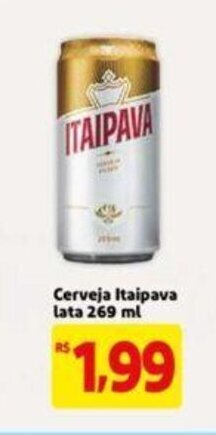 Extra Supermercado Cerveja Itaipava lata 269ml oferta
