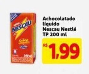 Extra Supermercado Achocolatado liquido Nescau Nestle TP 200ml oferta