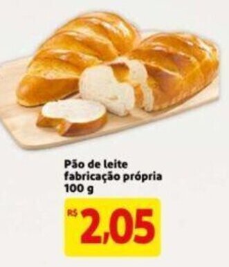 Extra Supermercado Pao de leite fabricacao propria 100g oferta