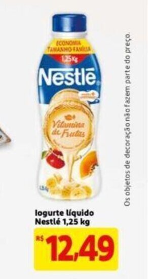 Extra Supermercado Iogurte liquido Nestle 1,25kg oferta