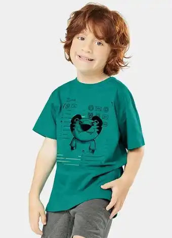 Posthaus Tigor t tigre - camiseta infantil menino verde verde oferta