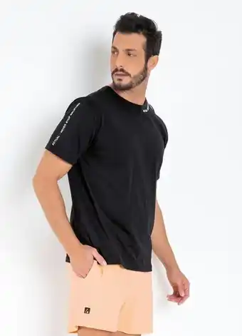 Posthaus Camiseta actual (preta) com mangas curtas oferta