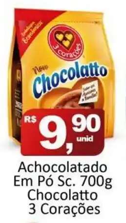 Rede Krill Achocolatado em po Sc. 700g Chocolatto 3 Coracoes oferta