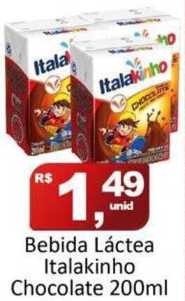 Rede Krill Bebida lactea Italakinho Chocolate 200ml oferta