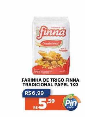 Pinheiro Supermercado Farinha de trigo finna tradicional papel oferta