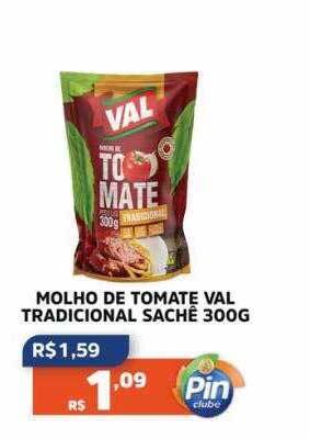 Pinheiro Supermercado Molho de tomate val tradicional oferta