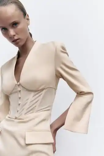 ZARA Vestido blazer corsetry-inspired oferta