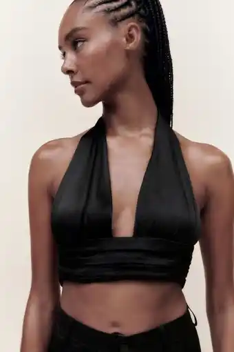 Top cropped acetinado