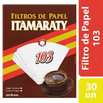 Filtro de papel para café itamaraty 103 embalagem 30un