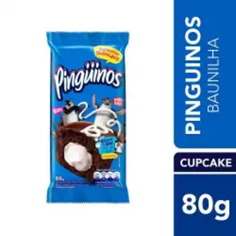 Bolo pinguinos chocolate baunilha 80g