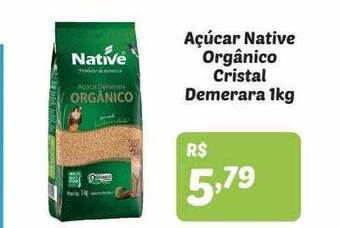 Semar Supermercado Açúcar native orgânico cristal demerara oferta