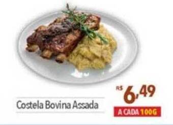 Supermercados Condor Costela bovina assada oferta