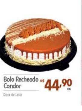 Bolo recheado condor