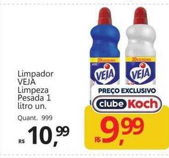 Supermercados Koch Limpador veja limpeza pesada oferta