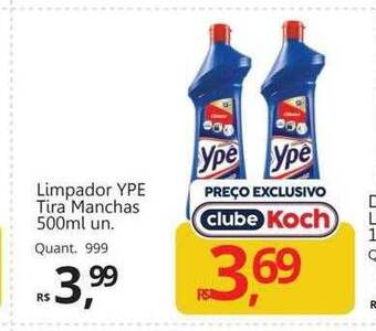 Supermercados Koch Limpador ype tira manchas oferta
